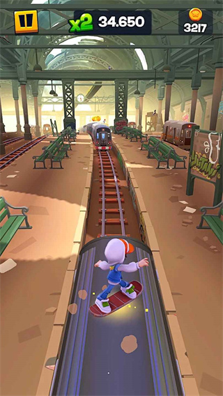 地铁跑酷滑板英雄游戏下载 第3张图片